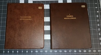 2 Harco Coinmaster Coin Albums Lot Quarters Dimes Miscellaneous  - Image 1 of 4