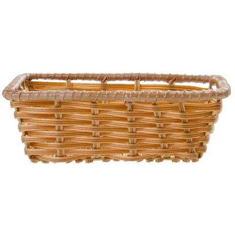 Storage Basket Rectangular Natural - 10"L x 7 1/2"W x 3"H Cover