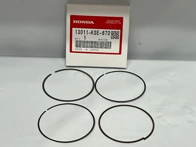 NUEVO JUEGO DE ANILLOS DE PISTÓN GENUINO HONDA 2007-2009 CRF150R / CRF150RB Foto 1 de 3