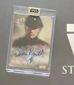 Star Wars Stellar 2020 COLONEL DYER Ben Burtt Autograph Card #8/40 - Picture 1 of 4
