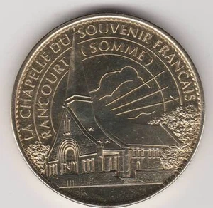 A 2007 TOKEN MEDAILLE ARTHUS-BERTRAND  -- 80 360 CHAPELLE DU SOUVENIR FRANCAIS - Picture 1 of 2