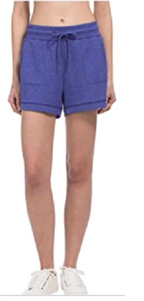 Pantalones cortos para mujer 32 Degrees Cool de vellón azul jaspeado Foto 1 de 1