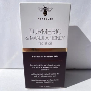 HoneyLab Turmeric & Manuka Honey Facial Oil for Problem Skin 1.75 Oz - Picture 1 of 5