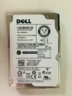Dell 1.2TB 6G 10K 2.5" SAS 0T6TWN T6TWN HUC101212CSS600 HDD HARD DRIVE - Image 1 of 3