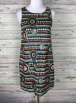 Everly Shift Dress Women's Size S Multicolor Sleeveless Lined Sequin Front - Image 1 of 4