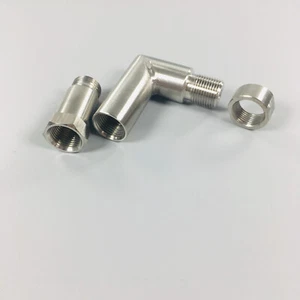 M18x1.5MM O2 Oxygen Spacer Sensor 90° Degree L Pipe Extension Dual Bung Nut Kit - Picture 1 of 10