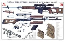 *NICE color POSTER 17x11" Soviet Russian PSO-1 Sniper Scope SVD Dragunov Rifle! 