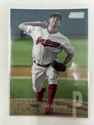 2018 TOPPS STADIUM CLUB TREVOR BAUER 124 CLEVELAND INDIANS - Image 1 of 2