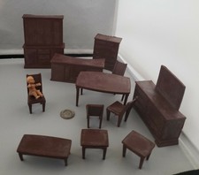 mid century modern dollhouse kit