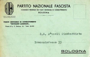 8138 BOLOGNA PARTITO NAZIONALE FASCISTA DECIMA LEGIO - Picture 1 of 1