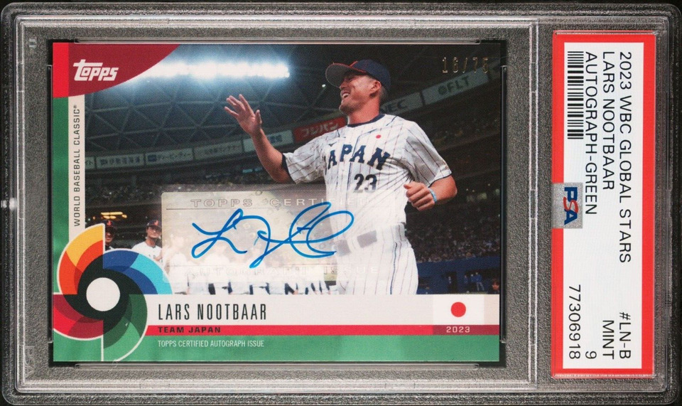 Topps Lars Nootbaar Green WBC Auto