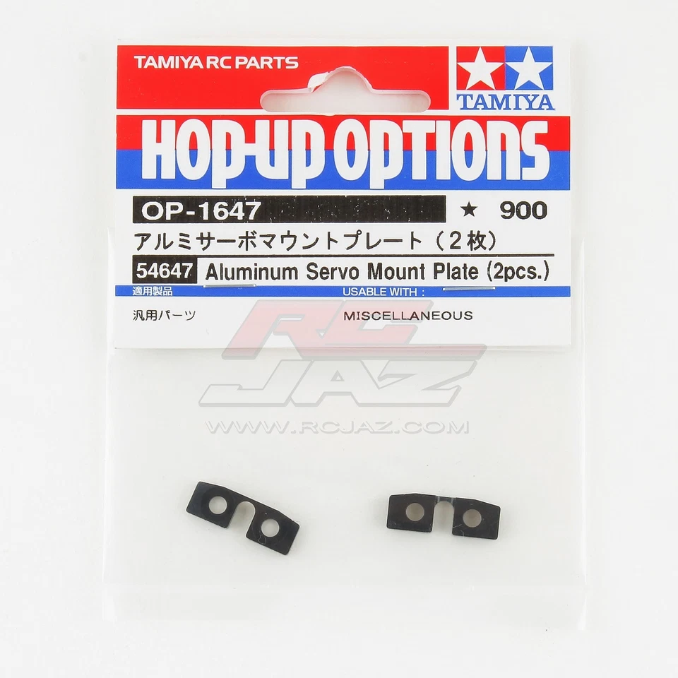 Tamiya 54647 Aluminum Servo Mount Plate (2pcs) For RC Car Hop Up Parts OP1647 - Image 1 of 1