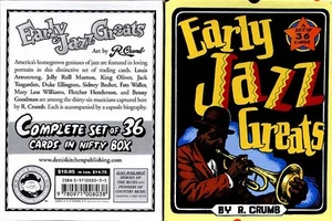 R. Crumb "Early Jazz Greats" Set 36 Karten - Brandneu Set VERSIEGELT - Bild 1 von 1