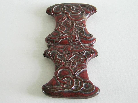 Antique Chinese thread spool - (2711-2) Cover