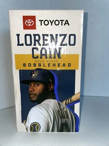 Guante de oro Lorenzo Cain Bobblehead 2020 SGA Milwaukee Brewers con caja  - Imagen 1 de 7