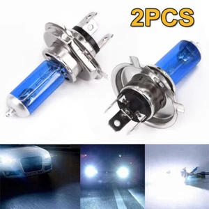 Car Blue H4 100W 6000K Xenon Gas Halogen Headlight Drive Night Light Lamp Bulb - Foto 1 di 10