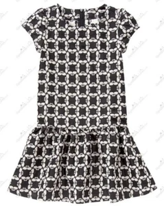 Gymboree Girls sz 10 "Blushing Swan" Black Jacquard Dress NWT - Picture 1 of 3