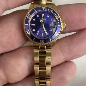 Invicta Pro Diver Gold-tone Ladies Watch 8944 Used With New Battery Installed - Picture 1 of 9