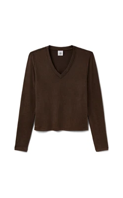 Camiseta Cabi Relaxed Nueva con Etiquetas $89, Talla Pequeña, Marrón, Otoño 2025 Estilo #4951 Foto 1 de 3