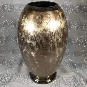 "Florero vintage WMF Ikora plateado Alemania 10"" resistente al deslustre mediados de siglo" - Imagen 1 de 9