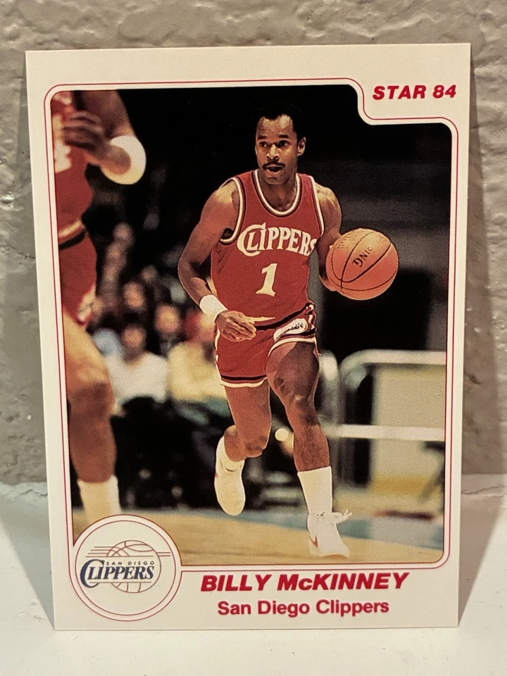 1983-84 Star #128 Billy McKinney San Diego Clippers NRMT I - Image 1 of 2