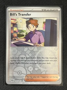 Bill's Transfer 156/165 Reverse Holo Pokemon 151 - Picture 1 of 1