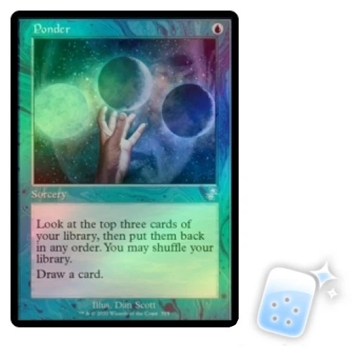 FOIL PONDER Time Spiral Remastered Magic MTG MINT CARD - Image 1 of 1