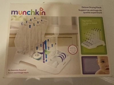 Estante de secado de botellas Munchkin Deluxe se pliega plano para almacenamiento NUEVO Y sellado Foto 1 de 2