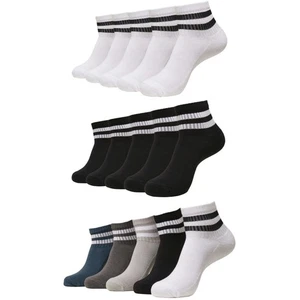 Urban Classics Sporty Half Cuff Logo Socks 5-Pack Socks Ankle Socks Stockings - Picture 1 of 4