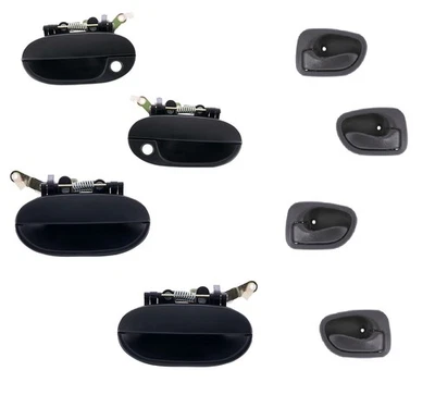 4 manijas de puerta exteriores exteriores e interiores interiores para Hyundai ACCENT 1995-1997 Foto 1 de 2