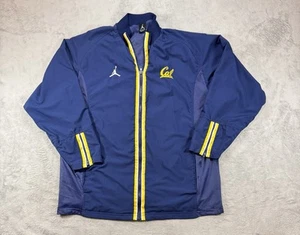 Air Jordan Cal Berkeley Navy Full Zip Light Windbreaker Size S Fits M - Picture 1 of 4