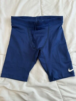 Nike Pro Elite Made In the USA Half Tights Mens Large Navy Blue White DO2122 XX - Image 1 of 4