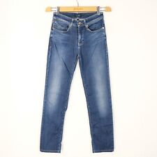 Pantalone Jeans Armani Taglia 25 Donna Logo Comodo  Cotone Pratico Tinta Unita