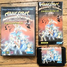 Shining force 1 complete box sega mega drive genesis leaflet ntsc japanese version Cib ovp I