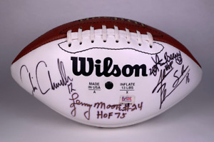 NFL Legends Hall Of Famers Multi Autographed Signed Football PSA 22381