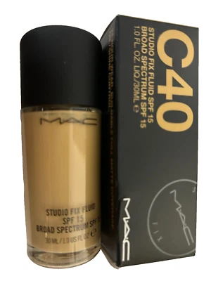 MAC STUDIO FIX FLUID SPF 15 #C40 - 1fl oz/30mL - NIB - Image 1 of 4