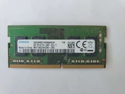 Samsung M471A5244CB0-CRC 4GB DDR4 PC4-2400T SO-DIMM RAM Memory - Image 1 of 4