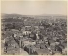 Istanbul Turkey panoramic roof top view amazing antique albumen art photo