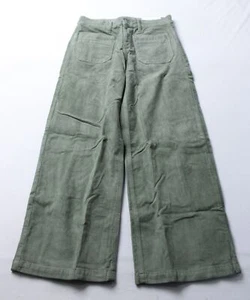 American Eagle Women's Short Corduroy Low-Rise Baggy Pants BL1 Olive US: 8 Short - Picture 1 of 4