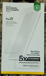 BodyGuardz Pure 3 Tempered Glass Screen Protector for iPhone 13 Pro Max (6.7")