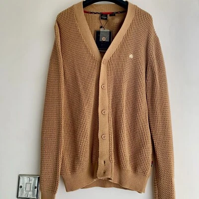 RARO MERC LONDON - CÁRDIGAN RETRO TEJIDO GOFRE 'GRAYSON' BRONCEADO - XL  Foto 1 de 4