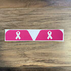 Pink Ribbon Breast Cancer Awarness Decal Football Helmet Eye Shield Visor 2 SETS