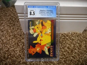 Pikachu's Vacation cgc 8.5 Pokemon Topps 1999 First Movie psa SILVER FOIL car 42 - Picture 1 of 6