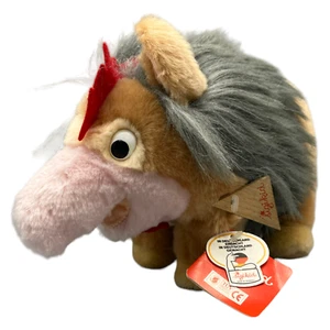 Sigikid Wolpertinger Fabelwesen Stofftier Plüsch 30cm Braun Grau Vintage Schwein - Bild 1 von 10