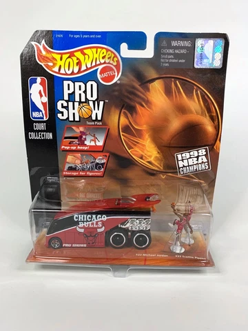 1998 Mattel Pro Show NBA Champions Chicago Bulls Hot Wheels *Jordan & Pippen* Cover