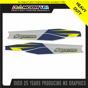 CALCOMANÍAS GRÁFICAS HUSQVARNA 125 250 300 350 450 TE FE BRAZO OSCILANTE - Imagen 1 de 1