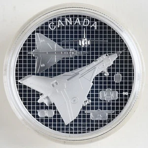 Moneda de plata fina Canadá 2021 $20 The Avro Arrow 99,99 % con estuche, caja y certificado de autenticidad - Imagen 1 de 14
