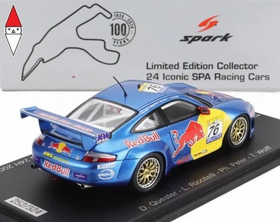 1/43 SPARK PORSCHE 911 996 GT3 R TEAM RWS MOTORSPORT N 76 24h SPA 2002 - Immagine 1 di 2