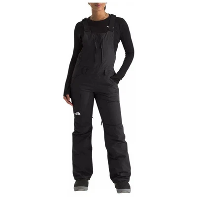 Pantalones cortos negros para nieve The North Face Plus Freedom con aislamiento babero para mujer talla 1X Foto 1 de 4