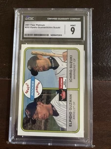 2001 Fleer Platinum - Rookies Ichiro Suzuki, Elpidio Guzman #252 CGC 9 - Picture 1 of 2